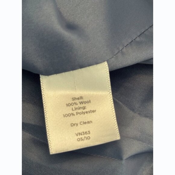 Talbots Women’s 12P Wool Blazer Blue Classic Preppy Quiet Luxury Minimalist - Picture 7 of 9